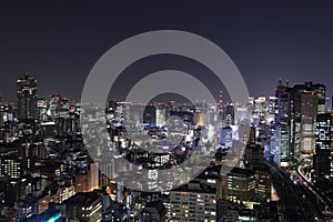 Tokyo cityscape at night