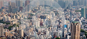 Tokyo commercial buildings and sky scrapers