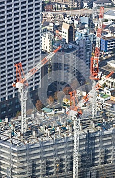 Tokyo high rise construction