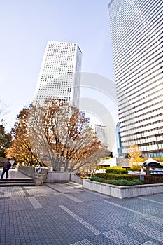 Tokyo high rise plaza
