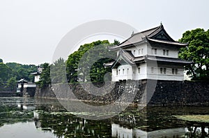 Tokyo Imperial Palace and its moat, Japan photo