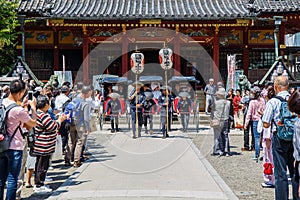 Shinto wedding celebrations at Shiji-ji Shrine In Tokyo, Japan