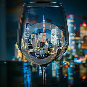 Tokyo Japan, City Diorama Part of our cities in a glass series