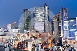 Tokyo, Japan cityscape in the Business District of Toranomon photo