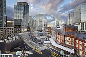 Tokyo, Japan Cityscape at Tokyo Station