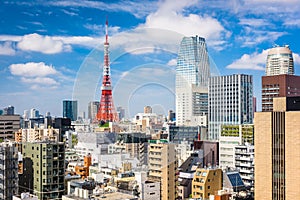 Tokyo, Japan Cityscape from Toranomon District photo