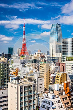 Tokyo, Japan Cityscape from Toranomon District photo