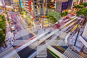 Tokyo, Japan in the Ginza District