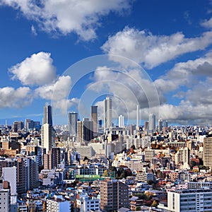 Tokyo Japan - Ikebukuro skyline