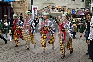 Tokyo, Japan - May 14, 2017: Parade at the Kanda Matsuri Festiv