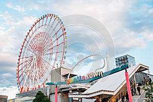 Odaiba Palette town Ferris wheel in Tokyo, Japan