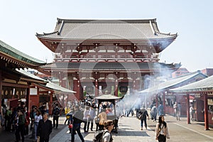 Tokyo, Japan - Senso-ji, an ancient Buddhist temple located in Asakusa.
