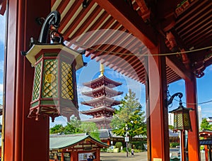 Senso-ji temple, in Asakusa, Tokyo