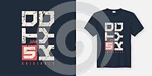 Tokyo Japan textured t-shirt and apparel design, typography, print, vector illustration. photo