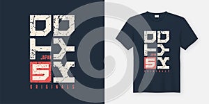 Tokyo Japan textured t-shirt and apparel design, typography, print, vector illustration.