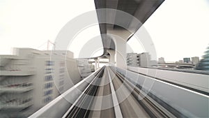 Tokyo, Japan, Timelapse - Hyperlapse POV timelapse through Tokyo via the automated guideway transit called Yurikamome