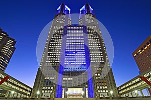 Tokyo Metropolitan Government Building at night