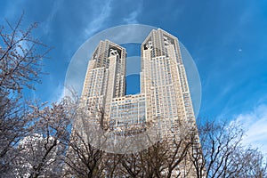 Tokyo Metropolitan Government building & Shinjuku business landmark buildings
