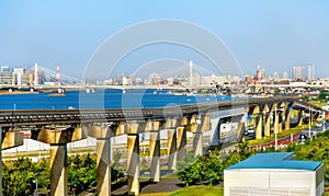 Tokyo Monorail line at Haneda International Airport