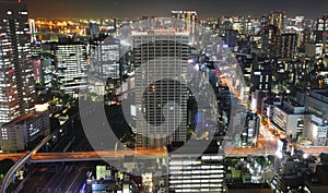 Tokyo at night panorama