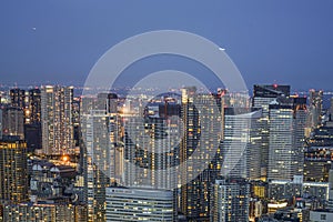 Tokyo night view from the Caretta Shiodome