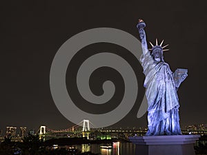 Tokyo Odaiba night view of Japan