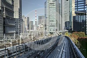 Tokyo railway tracks