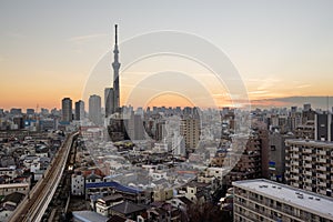 Tokyo Skyline at Asakusa