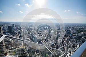 Tokyo skyline from Shibuya Sky