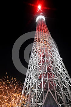 Tokyo Skytree, Japan, at Night