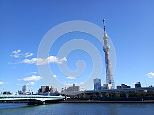 Tokyo Skytree and river