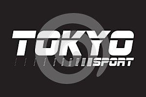 TOKYO Sport - Vector illustration design for banner, t shirt graphics, fashion prints, slogan tees, stickers, cards, posters