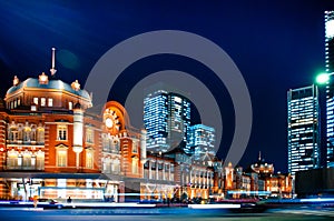 Tokyo station, historic railway station in Marunouchi business