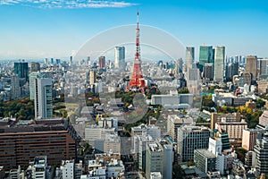 Tokyo tower, Japan - Tokyo City Skyline and Cityscape