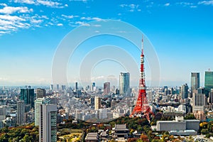 Tokyo tower, Japan - Tokyo City Skyline and Cityscape