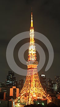 Tokyo tower at night