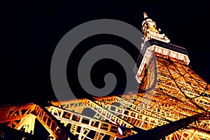 Tokyo Tower at Night, Japan