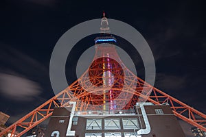 Tokyo tower during night time