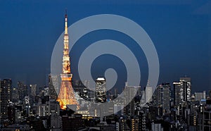Tokyo tower night view