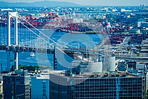 Tokyo townscape seen from the World Trade Center Seaside top