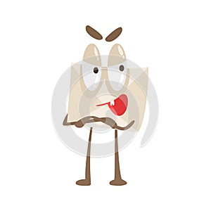 Told You So Humanized Letter Paper Envelop Cartoon Character Emoji Illustration