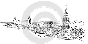 Toledo Ancient Panorama Wall Art