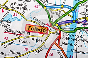 Toledo map