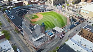 Toledo, Ohio, Aerial Flying, Fifth Third Field, Downtown