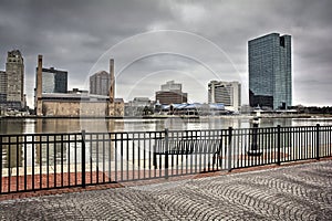 Toledo Ohio City Skyline