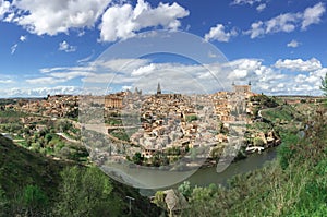 Toledo old city with blue sky