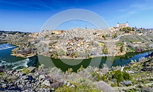 Toledo with river Tajo