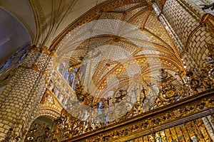 TOLEDO, SPAIN, OCTOBER 2, 2017: Interior of the Santa Iglesia Catedral Primada de Toledo at Toledo, Spain