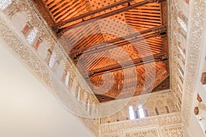 TOLEDO, SPAIN - OCTOBER 23, 2017: Interior of El Transito synagogue in Toledo, Spa photo