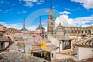 Toledo, Spain old town skyline photo